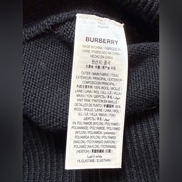 Burberry Deer Intarsia Wool Sweater, size Small - Picture 10 of 16
